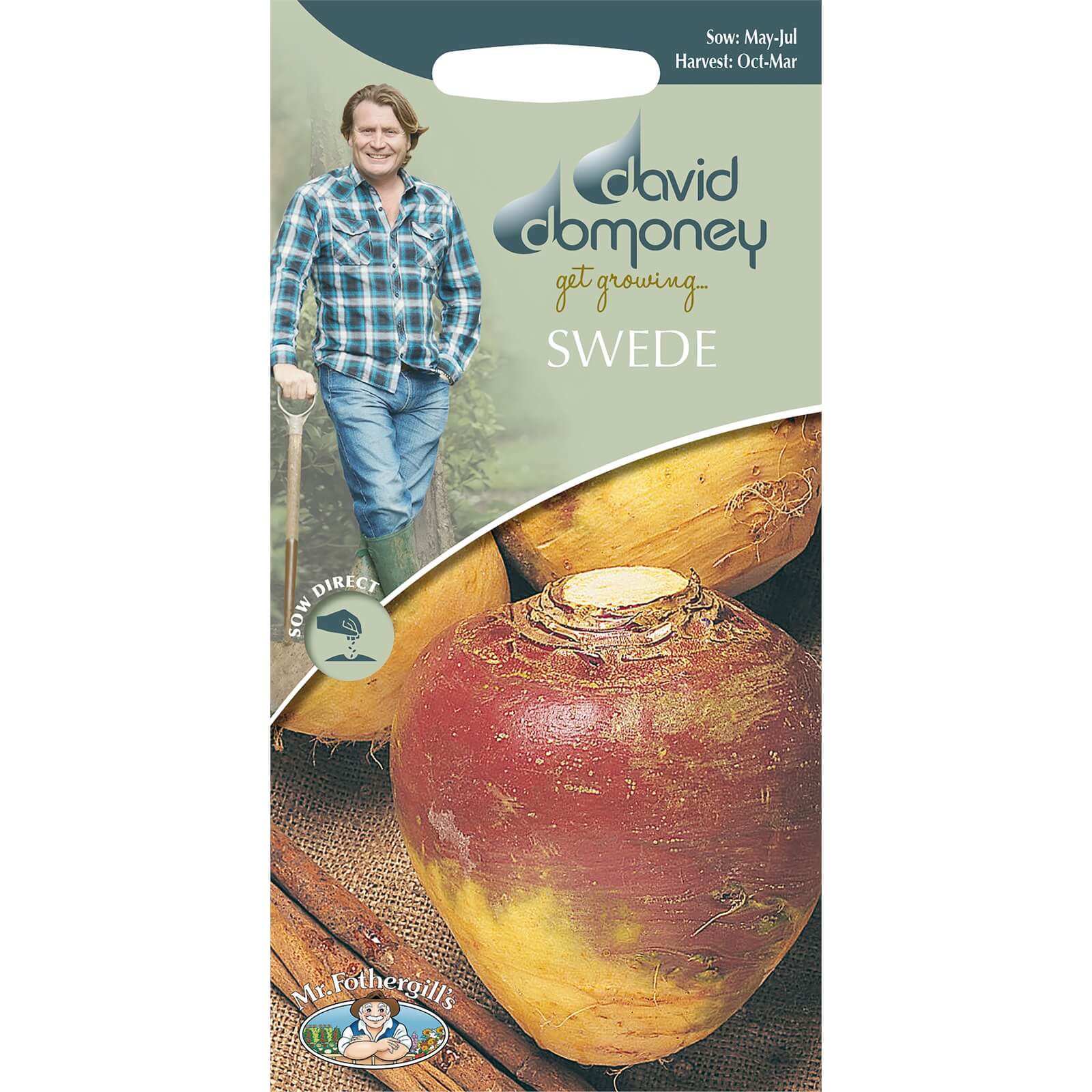 Mr.Fothergill's David Domoney Vegetable Swede Invitation Seeds Packet