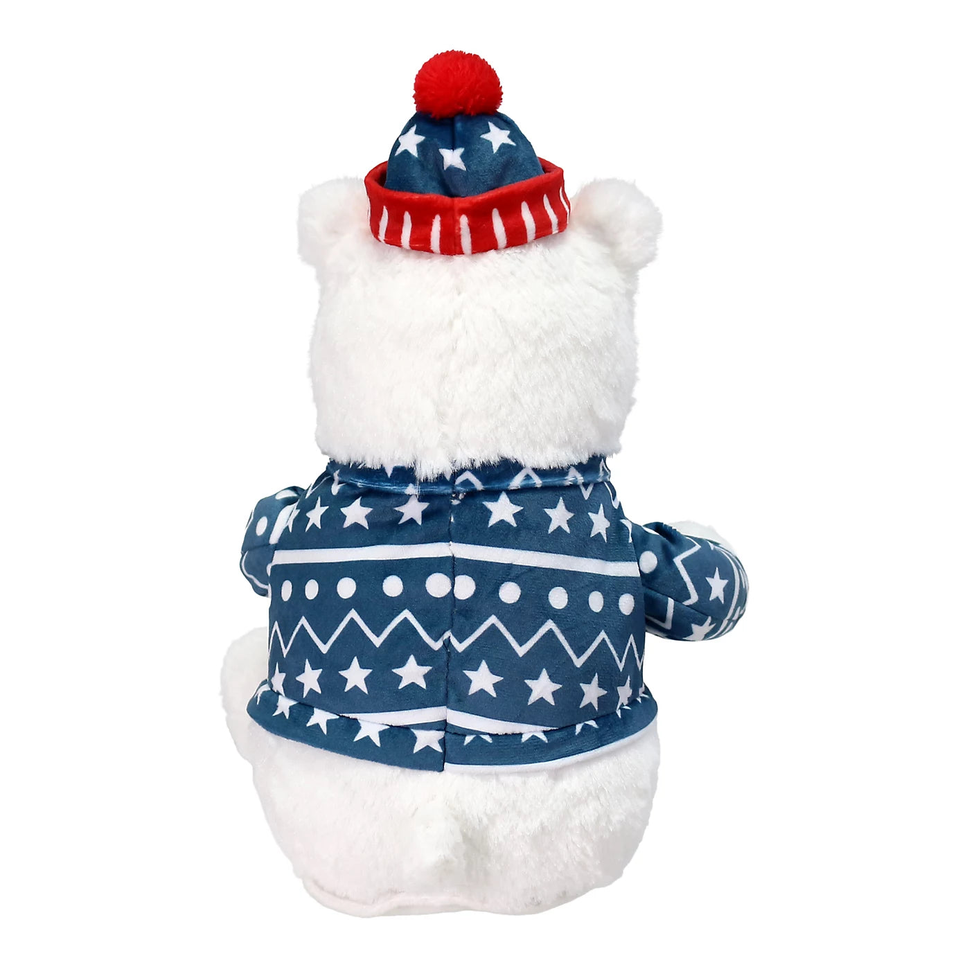 Battery-powered Sings & turns Multicolour Polar Bear in jumper character