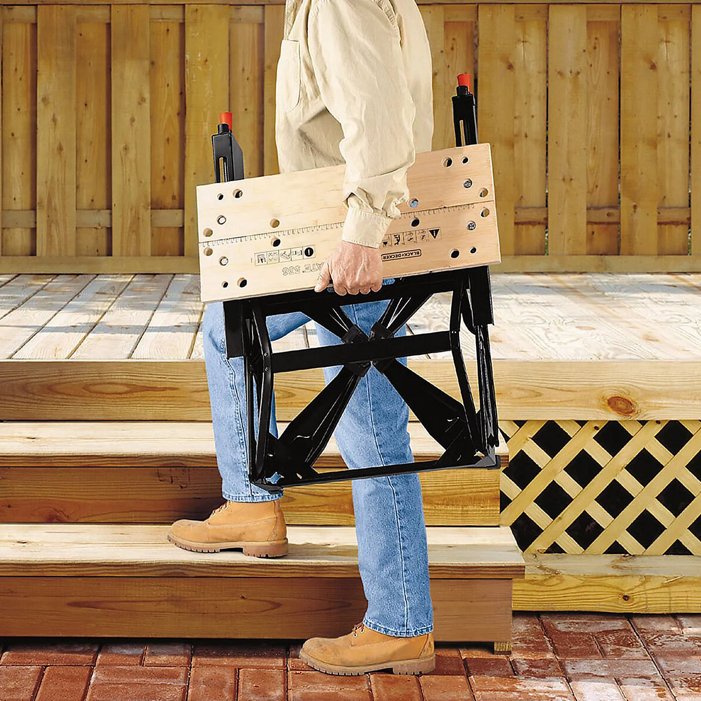 Black & Decker Workmate Black & orange 170mm Folding Workbench - WM536-XJ