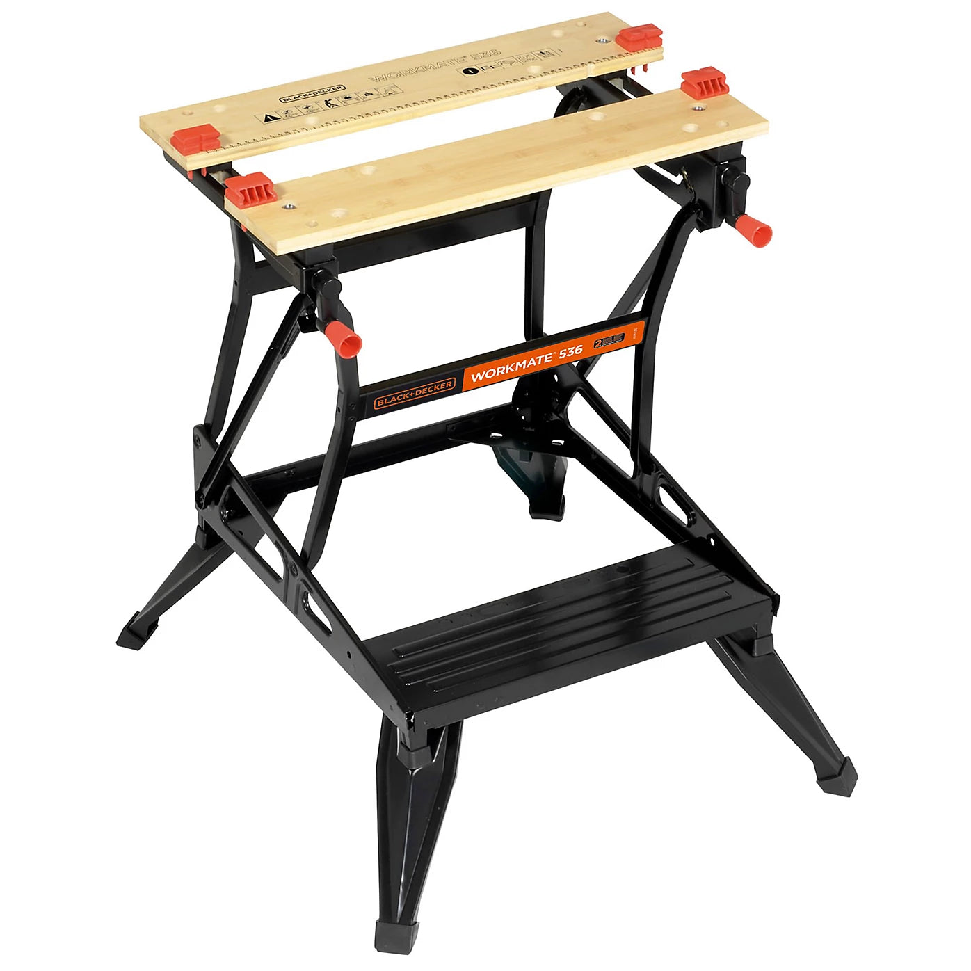 Black & Decker Workmate Black & orange 170mm Folding Workbench - WM536-XJ