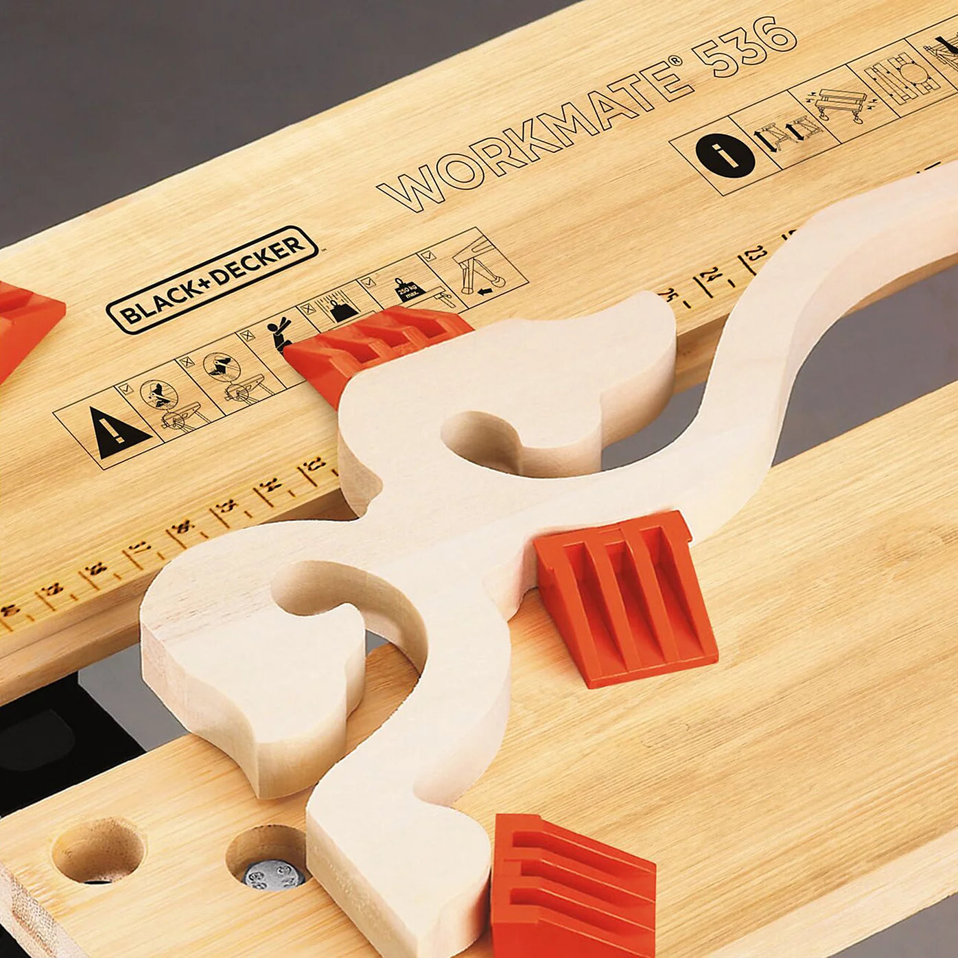 Black & Decker Workmate Black & orange 170mm Folding Workbench - WM536-XJ