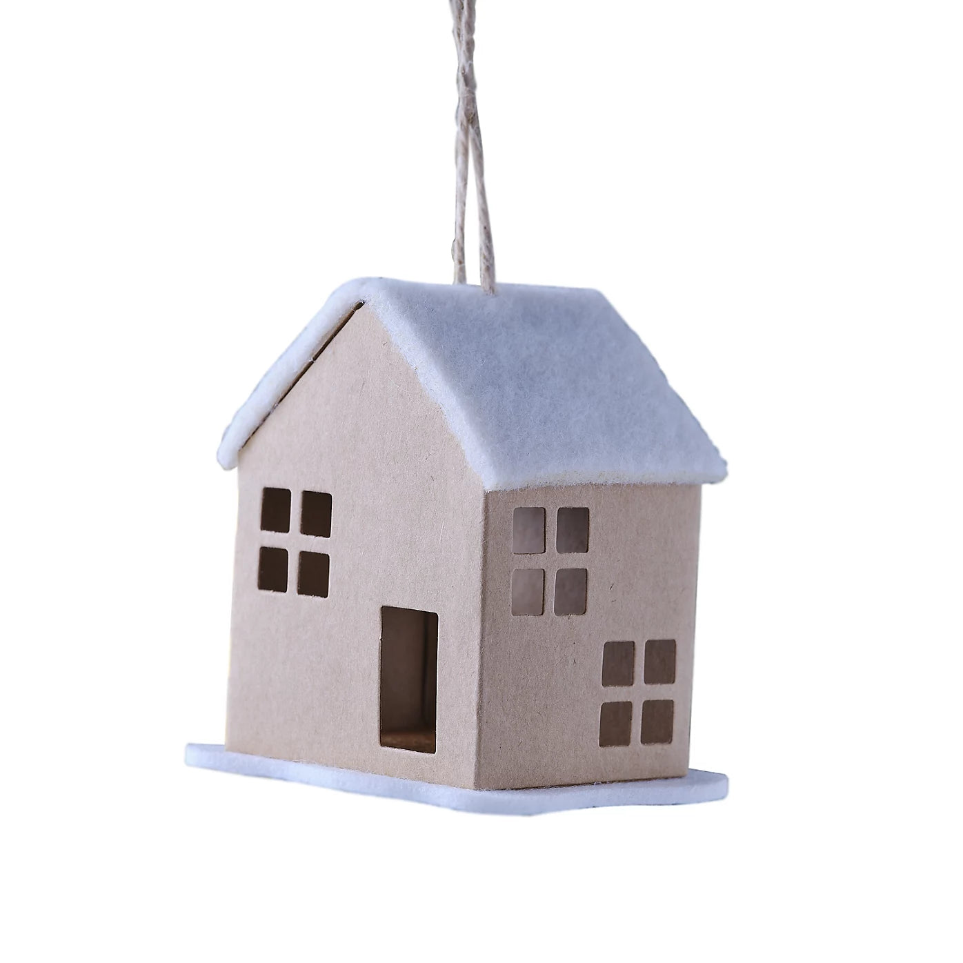 Brown & White House Paper Hanging decoration