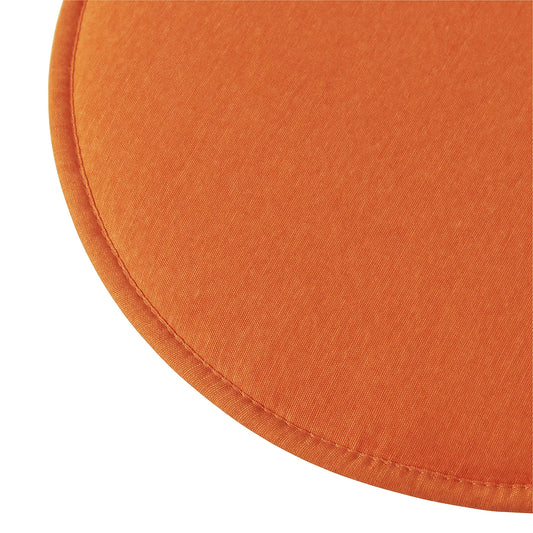 2 x Cocos Mandarin orange Plain Outdoor Round Seat pad (W)38cm