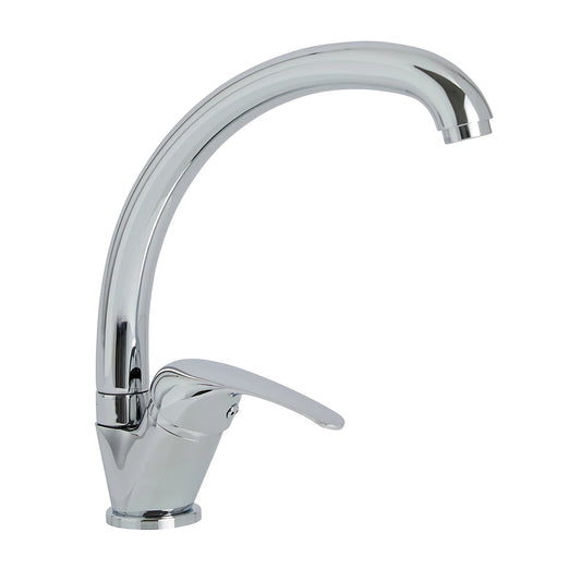 Dora Chrome effect Kitchen Top side lever Tap