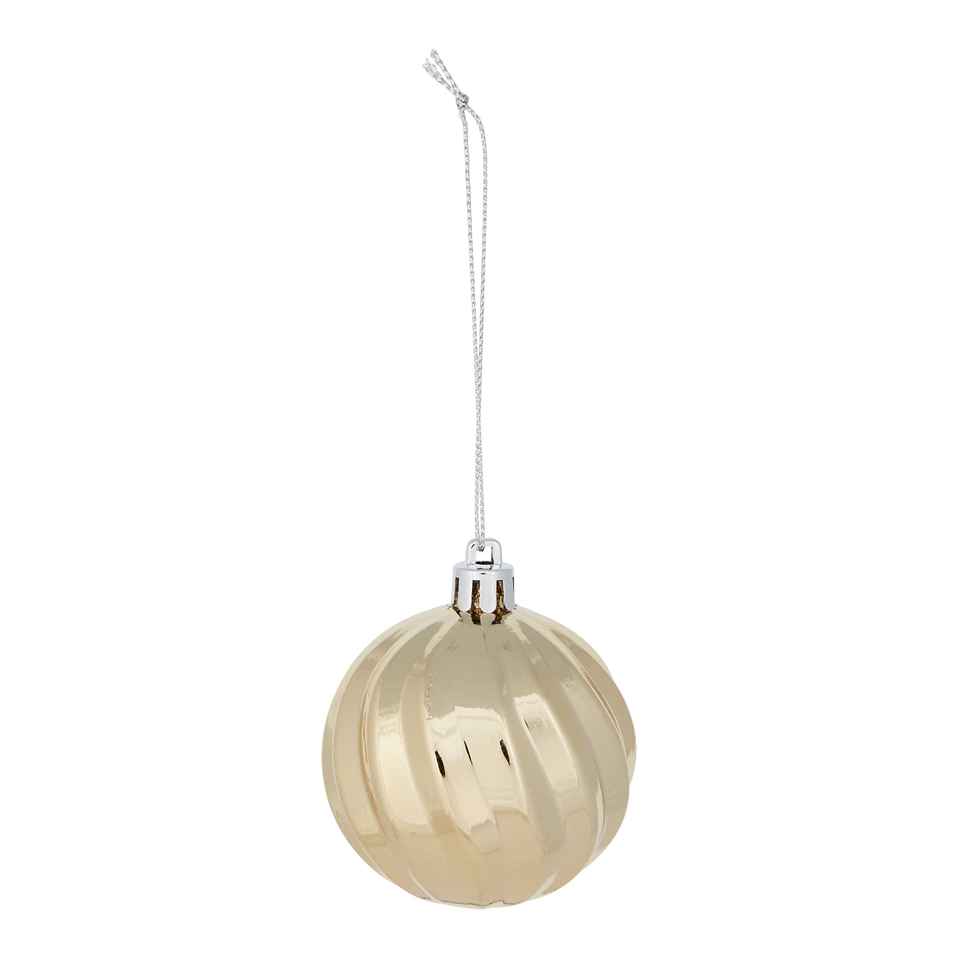 Green, gold & silver Plastic Christmas Tree decoration, Pack of 50 Baubles