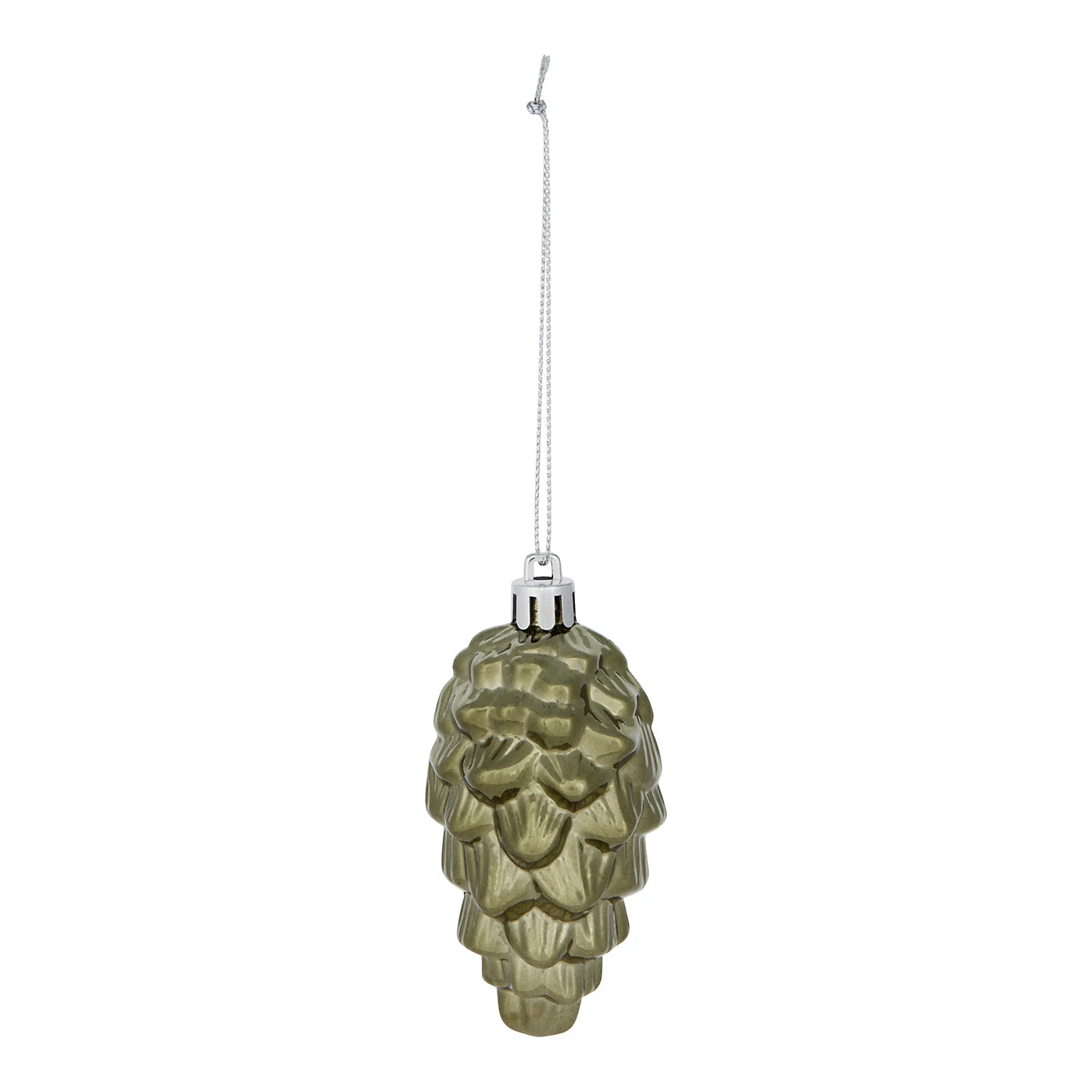 Green, gold & silver Plastic Christmas Tree decoration, Pack of 50 Baubles