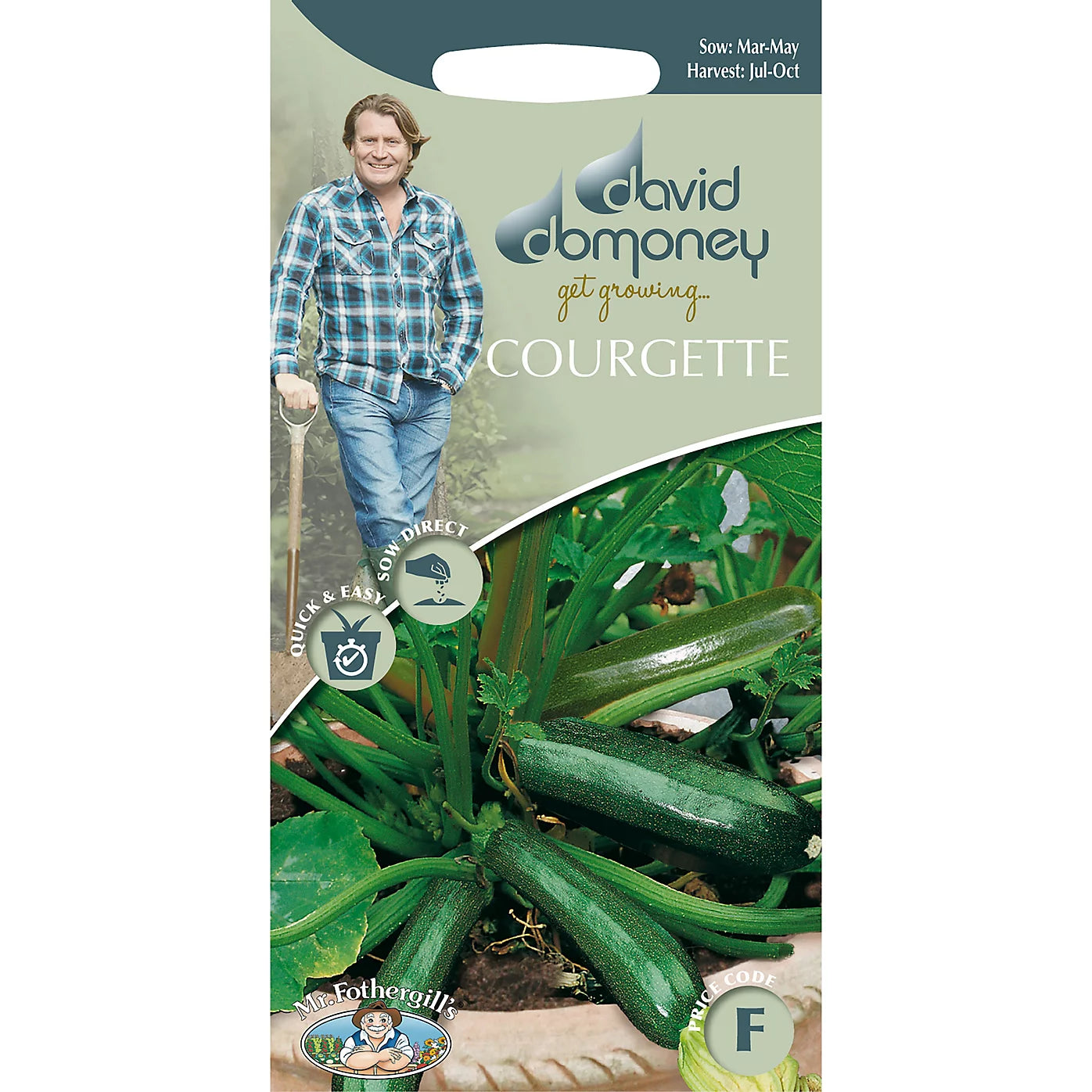 Mr Fothergills David Domoney Midnight F1 Courgette Seeds
