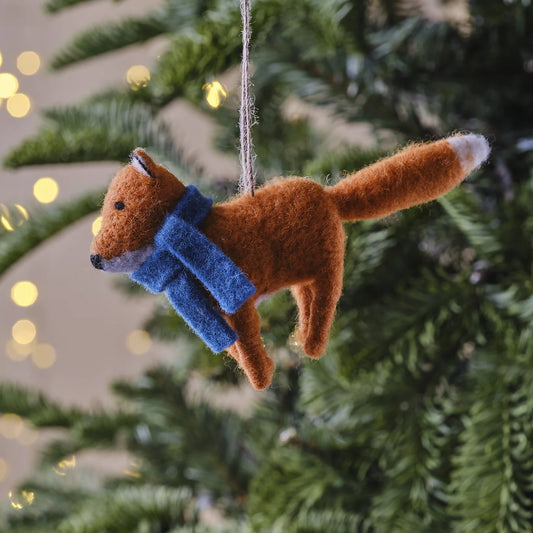 Multicolour Fox Felt Hanging decoration Christmas Tree