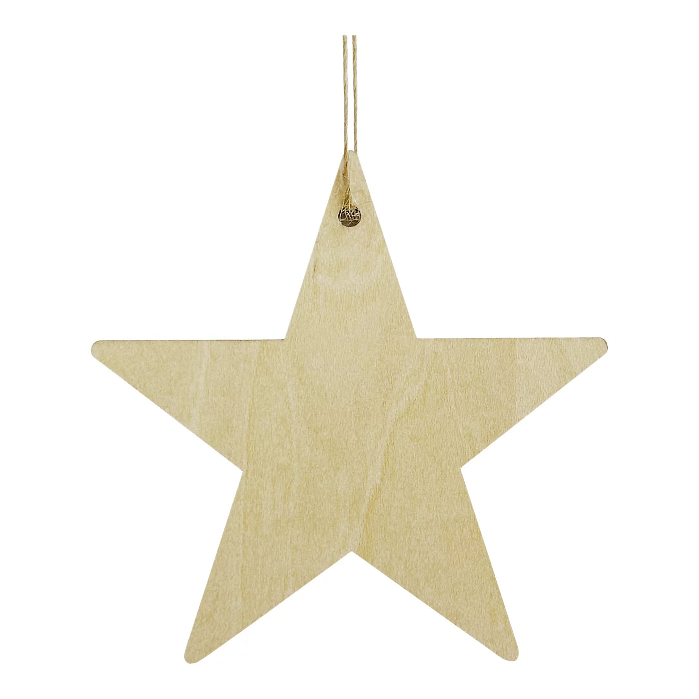 Natural Star Hanging decoration set, Pack of 12
