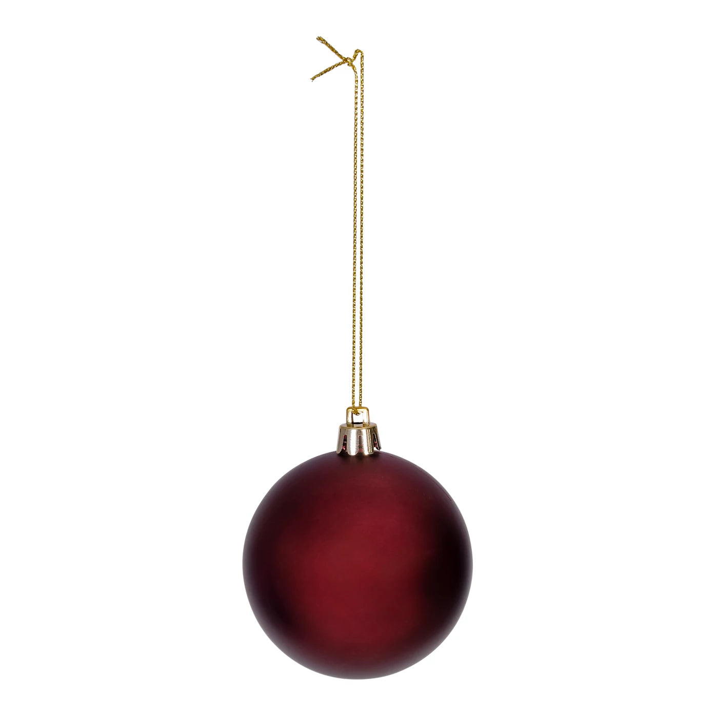 Plastic Hanging Christmas Tree decoration, Pack of 40 - Red Baubles