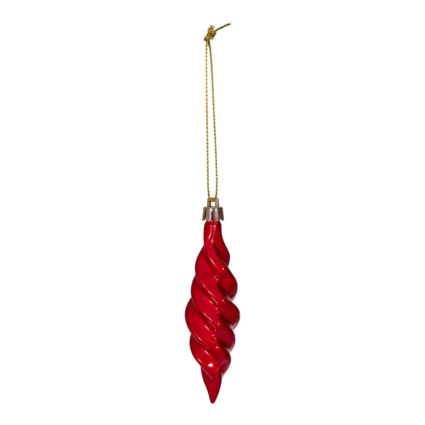 Plastic Hanging Christmas Tree decoration, Pack of 40 - Red Baubles
