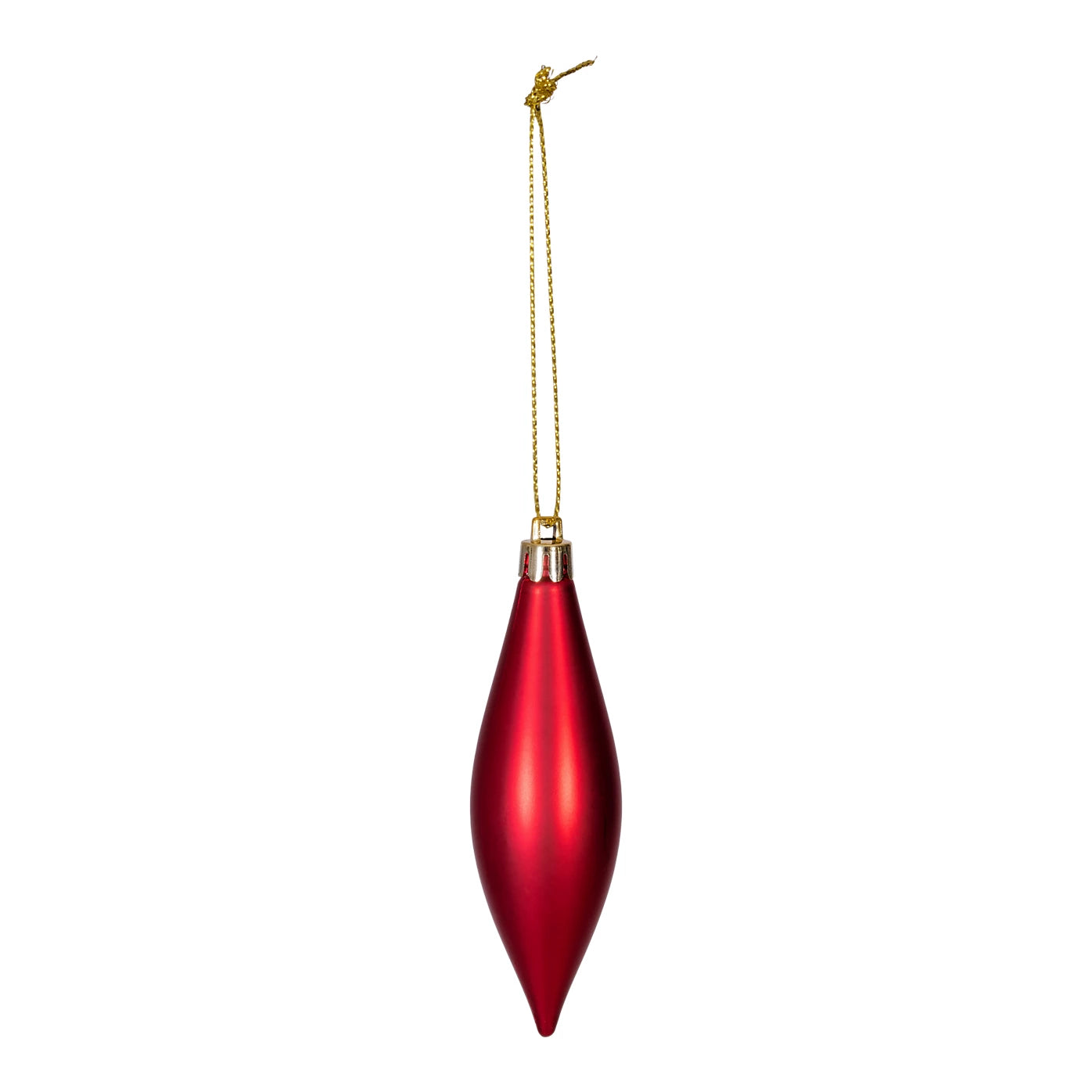 Plastic Hanging Christmas Tree decoration, Pack of 40 - Red Baubles