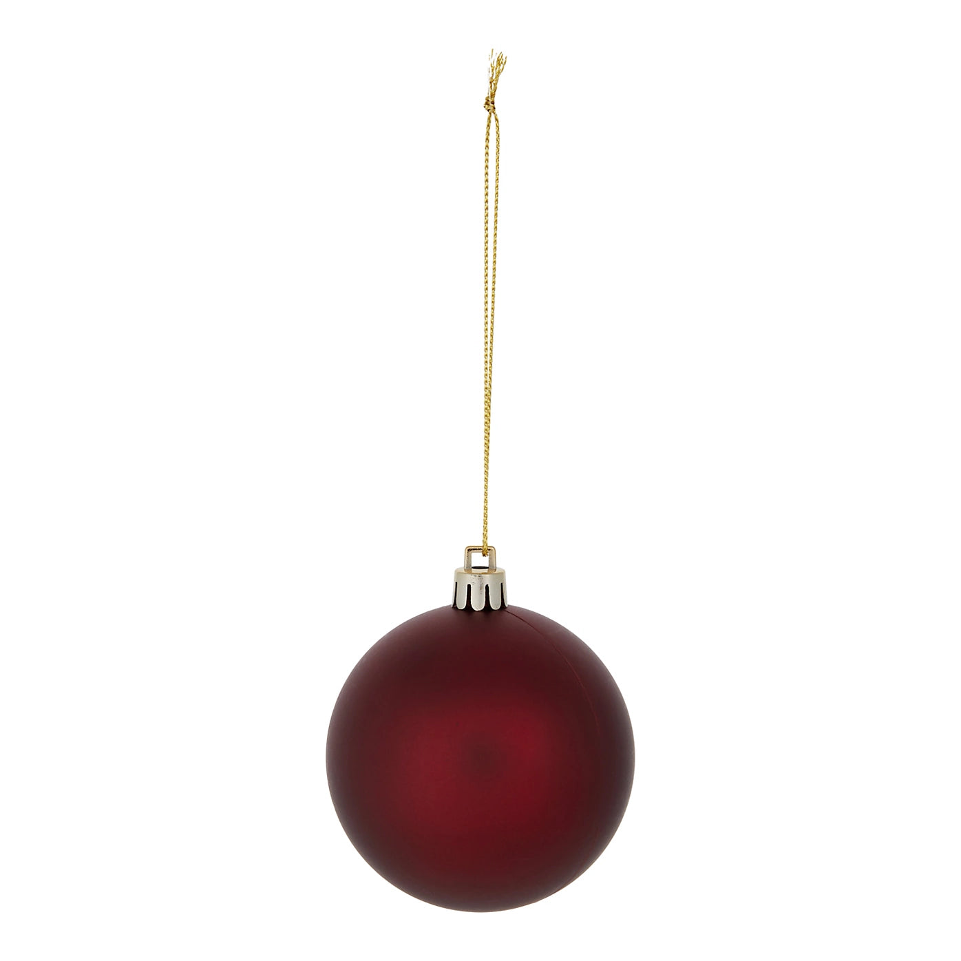 Plastic Hanging Christmas Tree decoration, Pack of 40 - Red Baubles