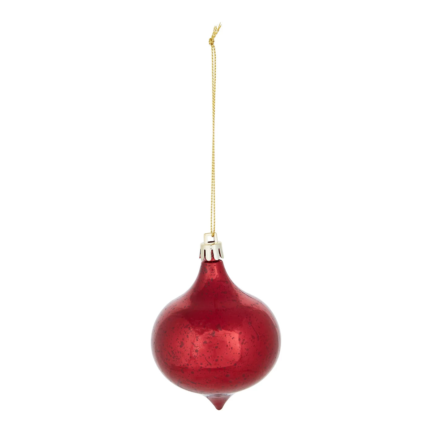Plastic Hanging Christmas Tree decoration, Pack of 40 - Red Baubles