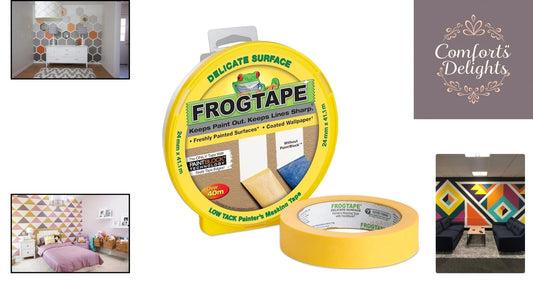 Frog Tape Yellow Delicate Surface Masking Tape 24mm x 41.1m for Flawless Lines