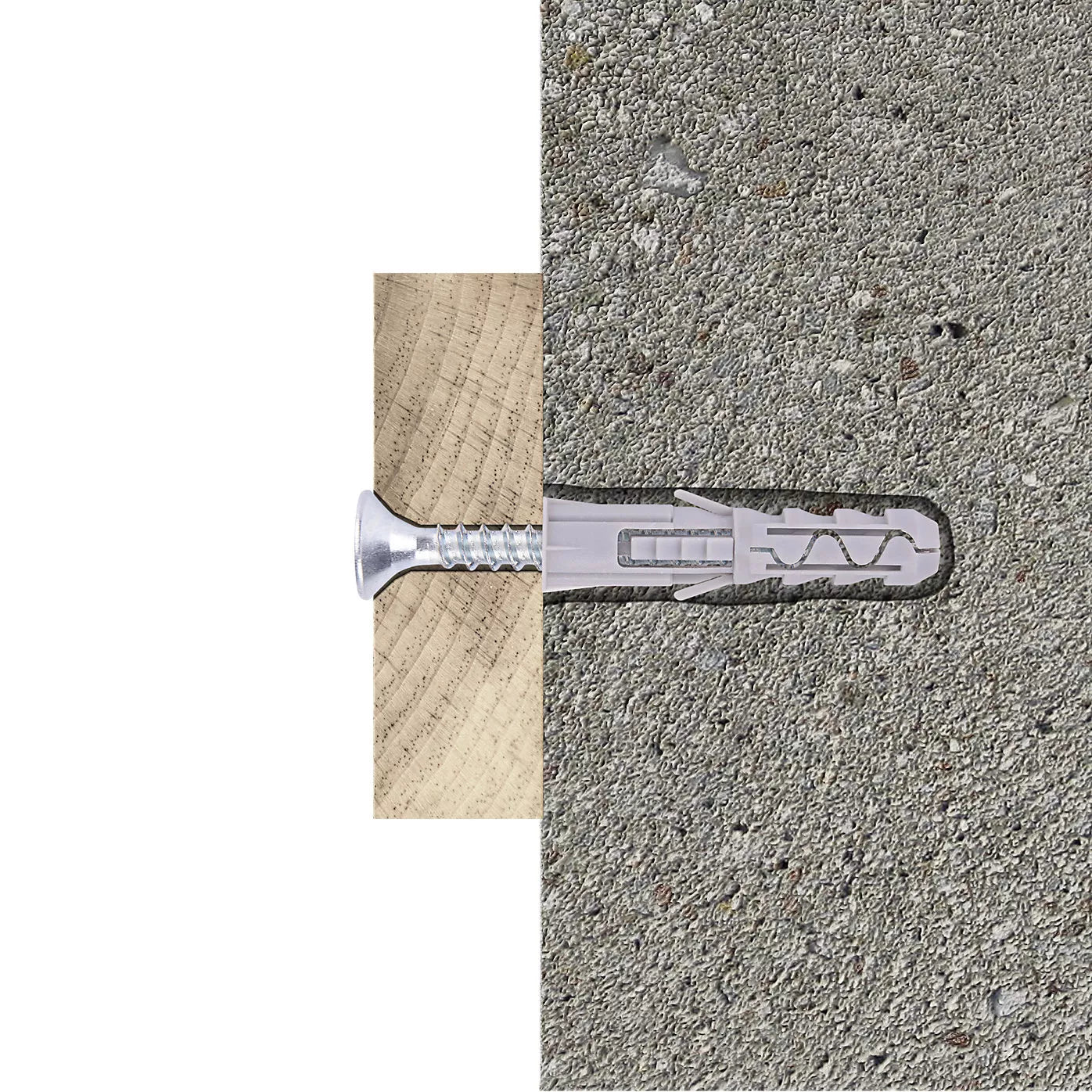 Diall Grey Nylon Wall plug (Dia)6mm (L)30mm, Pack of 100