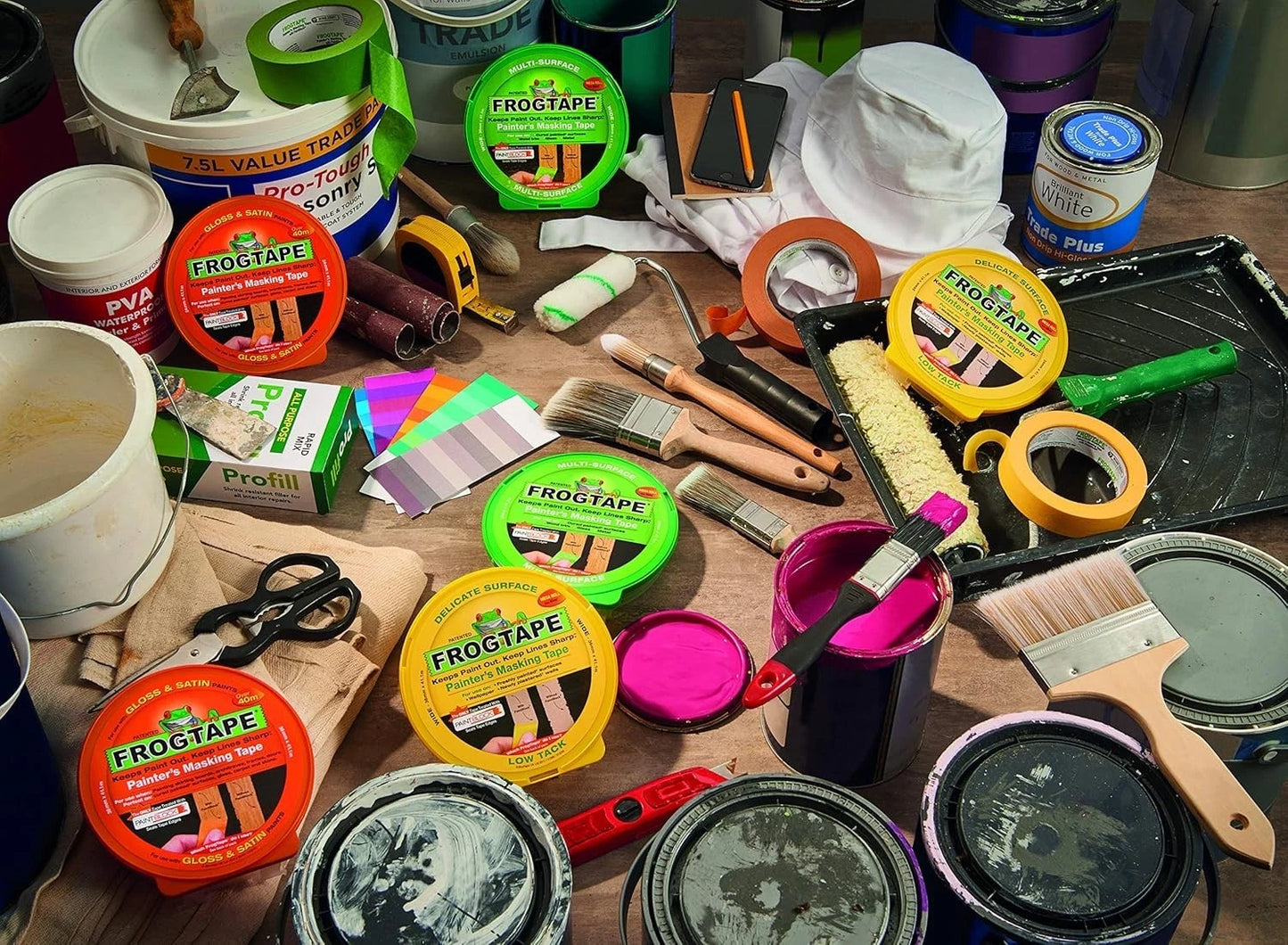 Frog Tape Yellow Delicate Surface Masking Tape 24mm x 41.1m for Flawless Lines