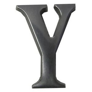 Brushed Silver Effect Aluminium Self-Adhesive House Letter Y, (H)40mm (W)25mm