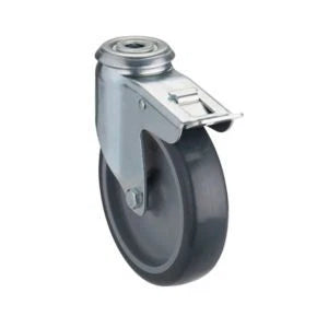 Braked Zinc-Plated Swivel Castor 96269300, 100mm 125mm 70Kg