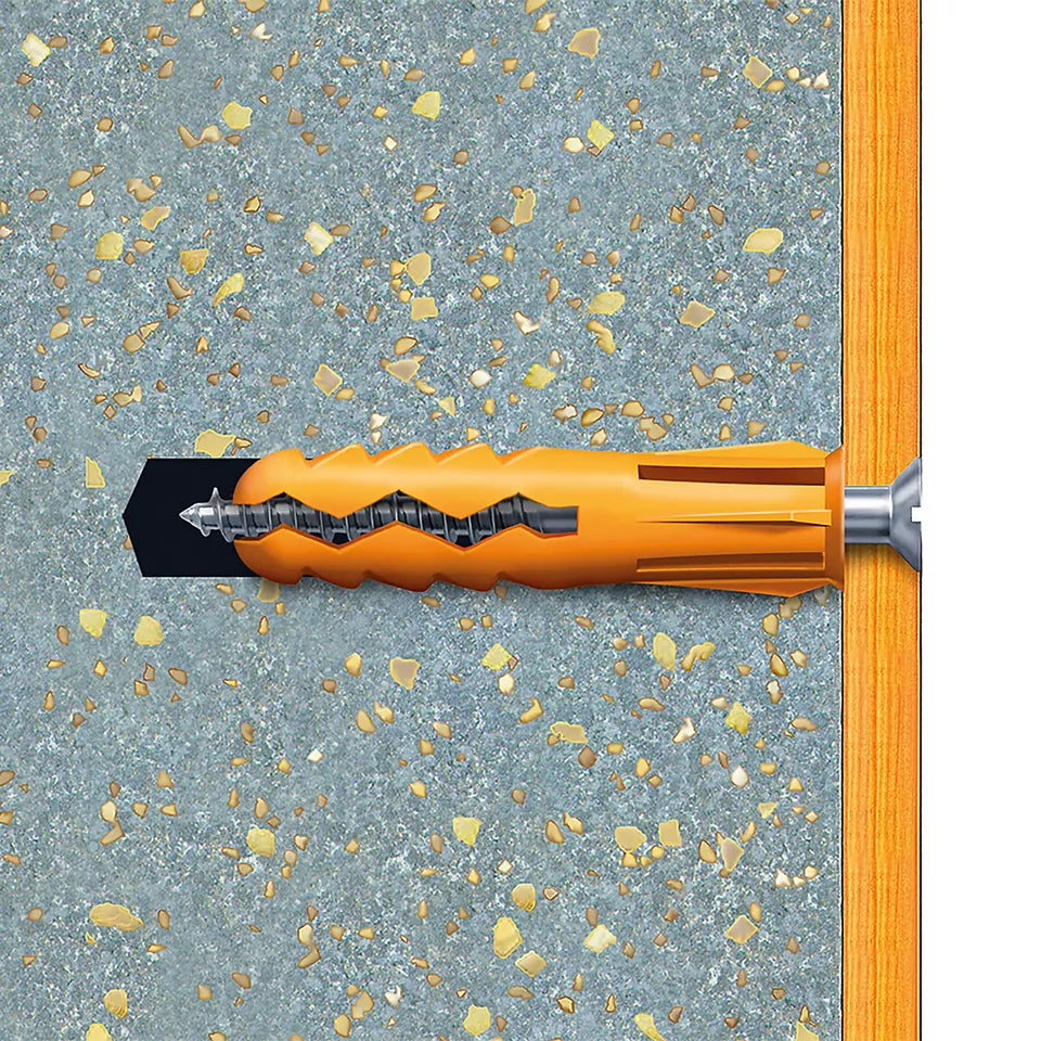 Plasplugs Super Grips PZ Yellow Multi-purpose screw & wall plug (Dia)4.5mm (L)24