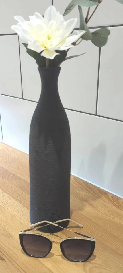 Black Ceramic Vase